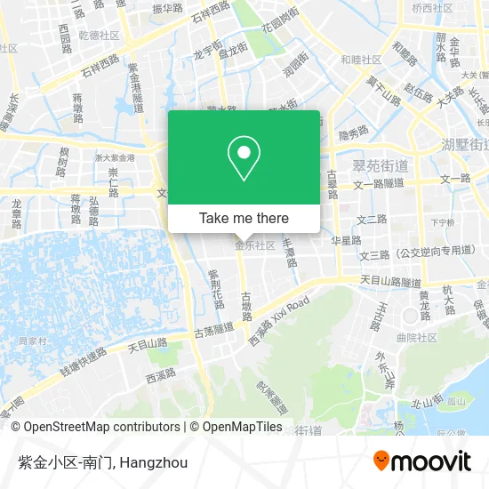 紫金小区-南门 map