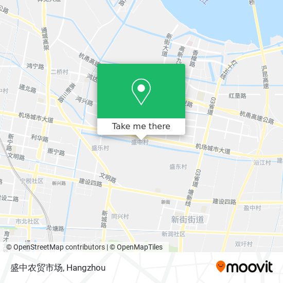 盛中农贸市场 map