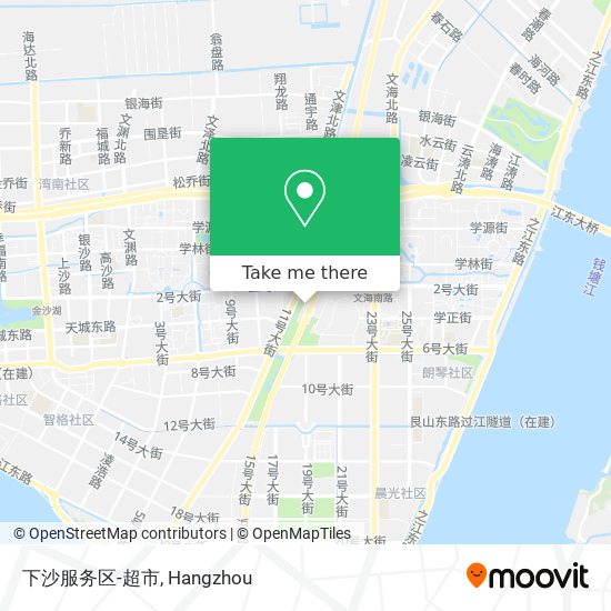 下沙服务区-超市 map