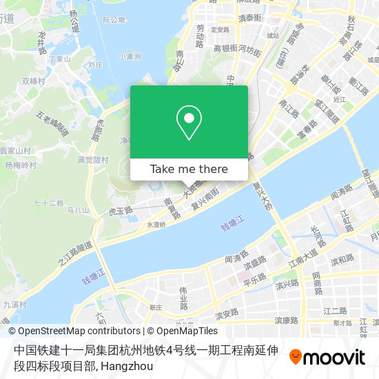 中国铁建十一局集团杭州地铁4号线一期工程南延伸段四标段项目部 map