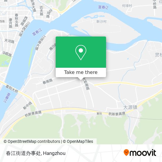 春江街道办事处 map