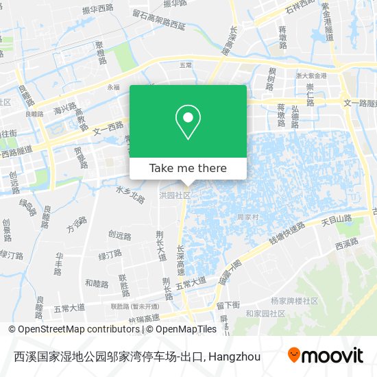 西溪国家湿地公园邬家湾停车场-出口 map