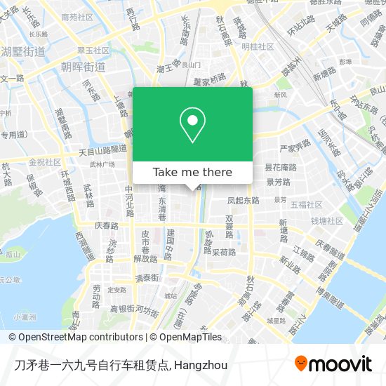 刀矛巷一六九号自行车租赁点 map