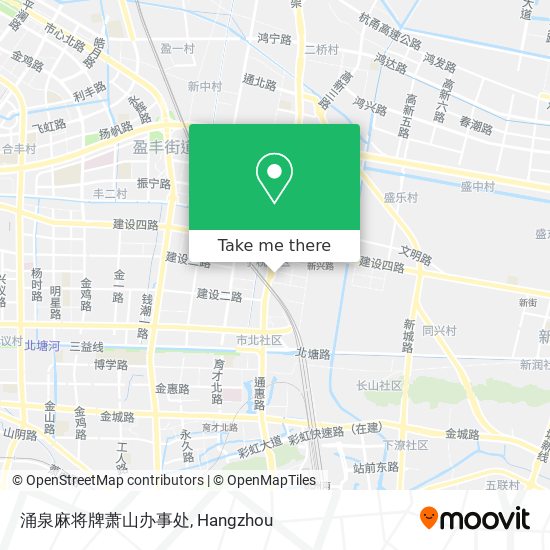 涌泉麻将牌萧山办事处 map