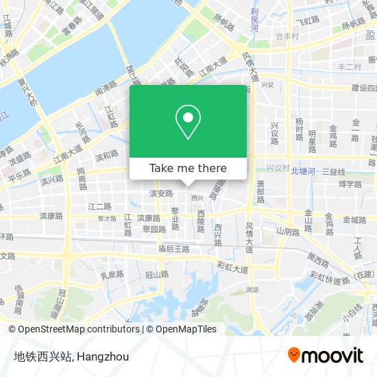 地铁西兴站 map
