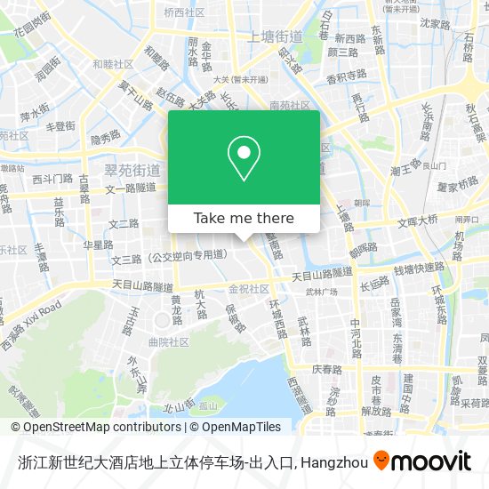 浙江新世纪大酒店地上立体停车场-出入口 map