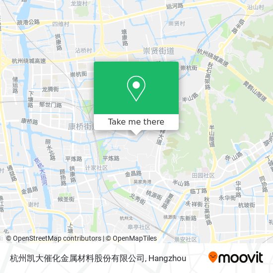 杭州凯大催化金属材料股份有限公司 map