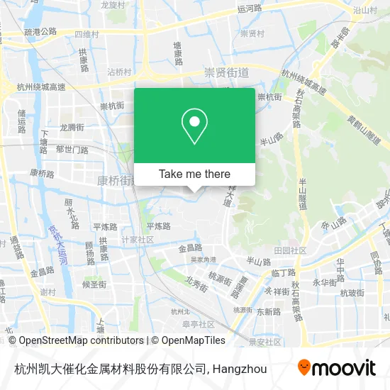杭州凯大催化金属材料股份有限公司 map