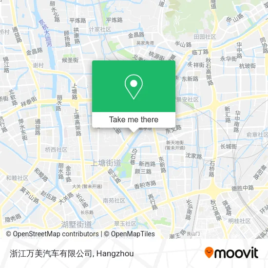 浙江万美汽车有限公司 map