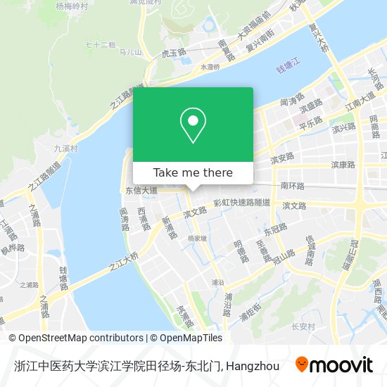 浙江中医药大学滨江学院田径场-东北门 map
