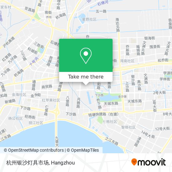 杭州银沙灯具市场 map