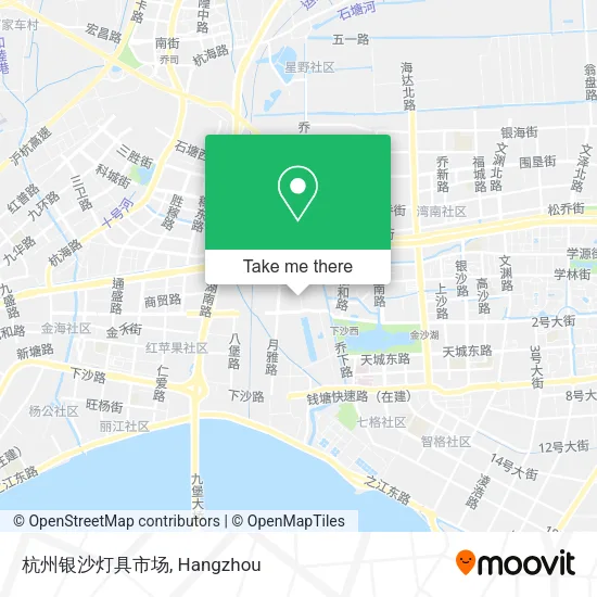 杭州银沙灯具市场 map