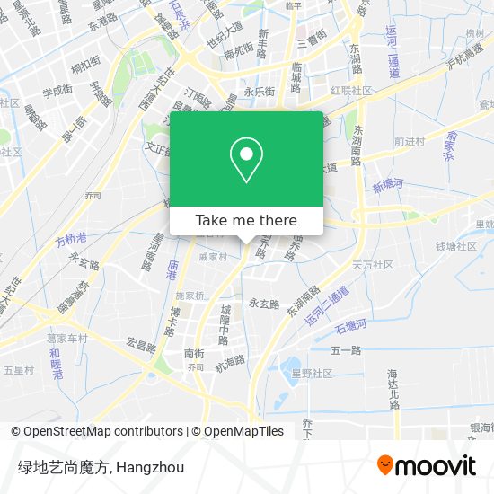 绿地艺尚魔方 map