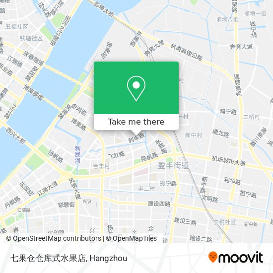 七果仓仓库式水果店 map