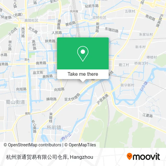 杭州浙通贸易有限公司仓库 map