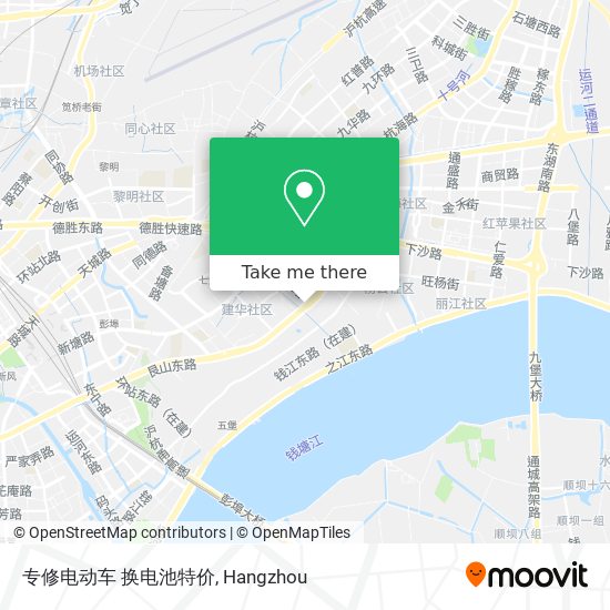 专修电动车 换电池特价 map