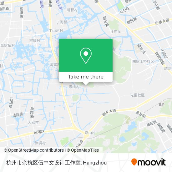 杭州市余杭区伍中文设计工作室 map