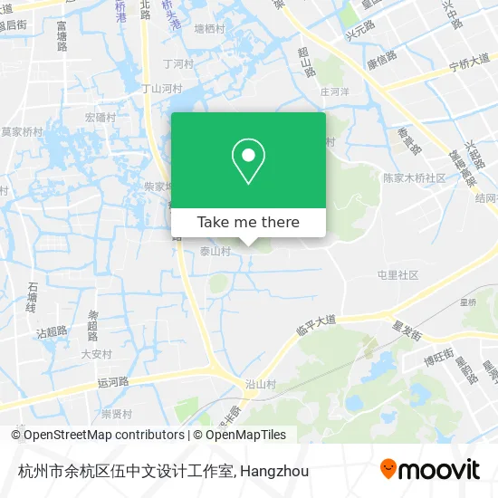 杭州市余杭区伍中文设计工作室 map