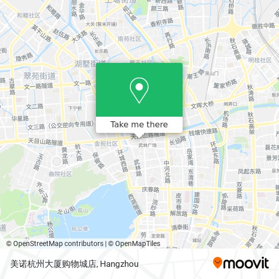 美诺杭州大厦购物城店 map