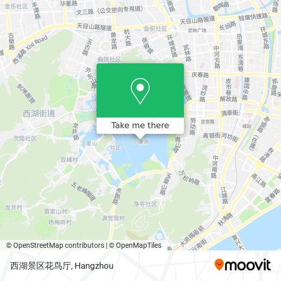 西湖景区花鸟厅 map
