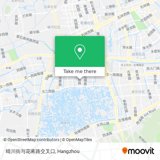 晴川街与花蒋路交叉口 map