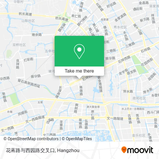 花蒋路与西园路交叉口 map