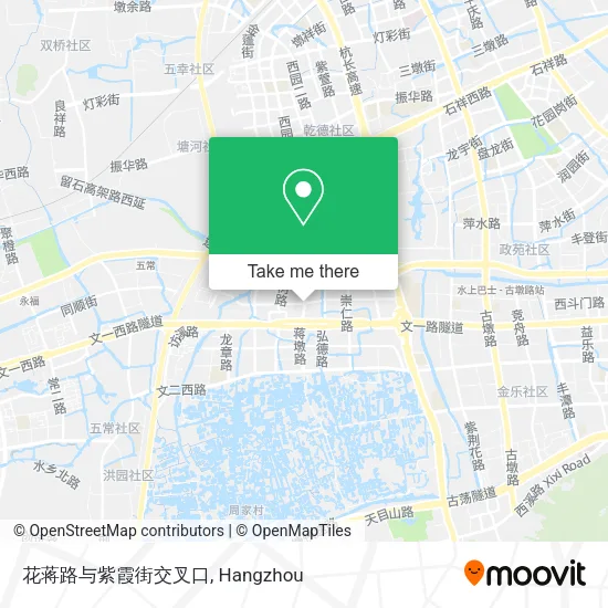 花蒋路与紫霞街交叉口 map