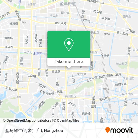 盒马鲜生(万象汇店) map