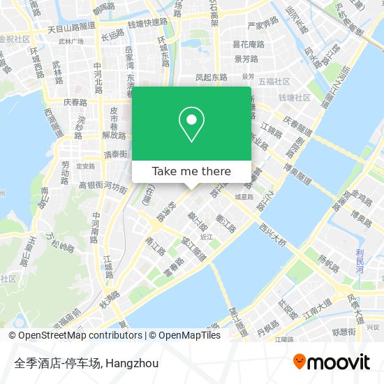 全季酒店-停车场 map