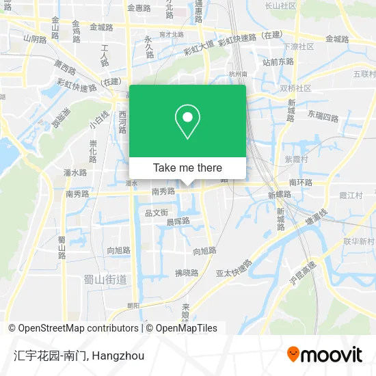 汇宇花园-南门 map