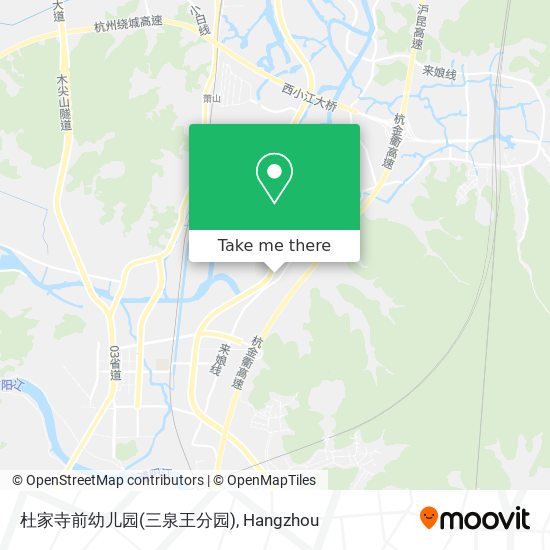 杜家寺前幼儿园(三泉王分园) map