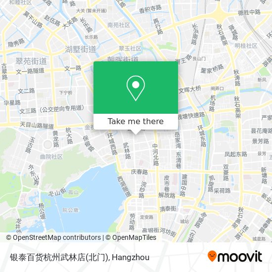 银泰百货杭州武林店(北门) map