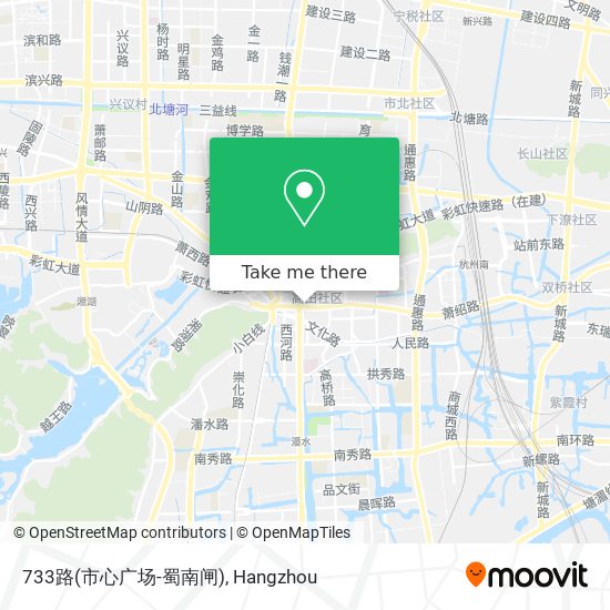 733路(市心广场-蜀南闸) map
