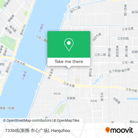 733b线(新围-市心广场) map