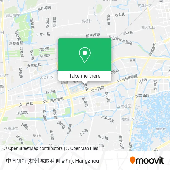 中国银行(杭州城西科创支行) map