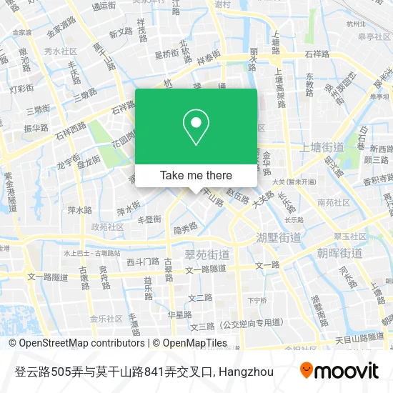 登云路505弄与莫干山路841弄交叉口 map