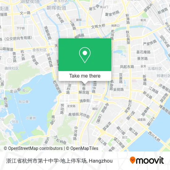 浙江省杭州市第十中学-地上停车场 map