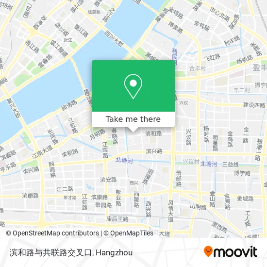 滨和路与共联路交叉口 map