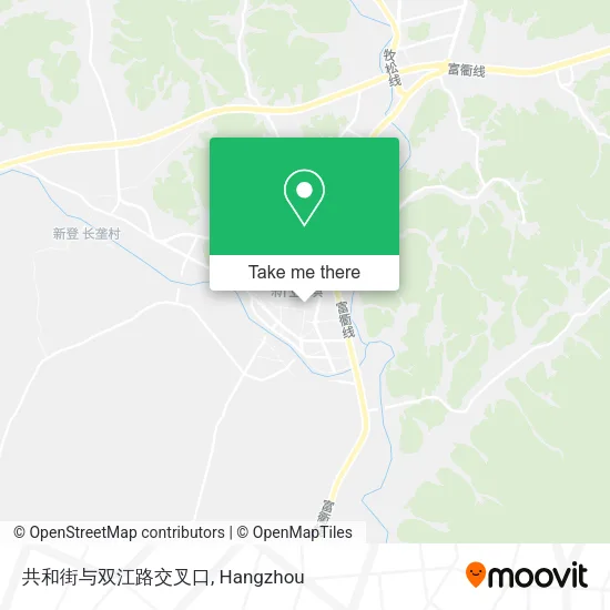共和街与双江路交叉口 map