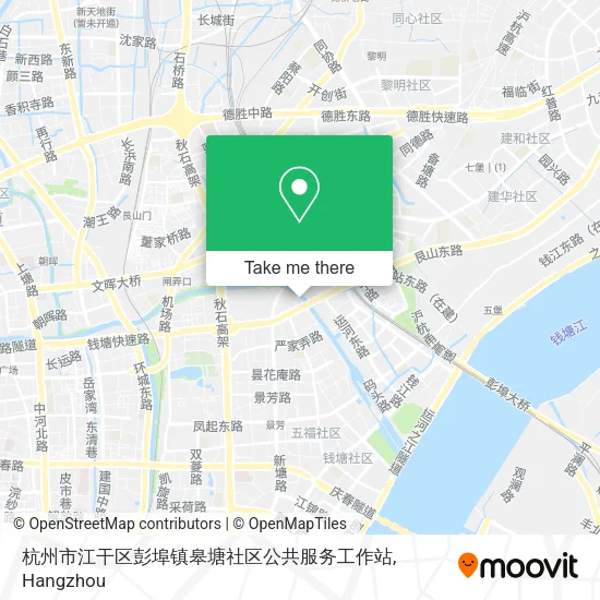 杭州市江干区彭埠镇皋塘社区公共服务工作站 map