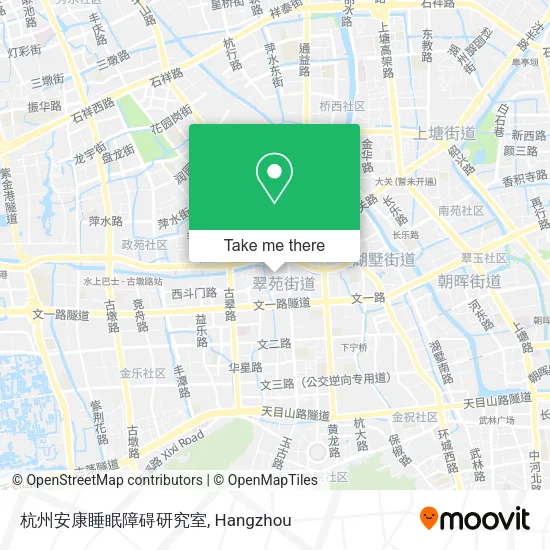 杭州安康睡眠障碍研究室 map