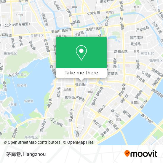 茅廊巷 map