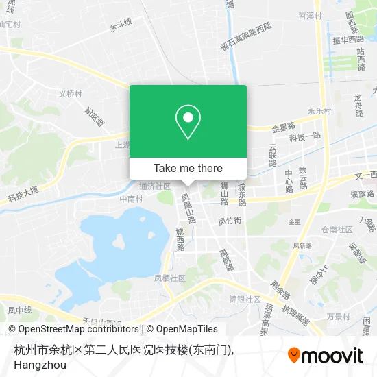 杭州市余杭区第二人民医院医技楼(东南门) map