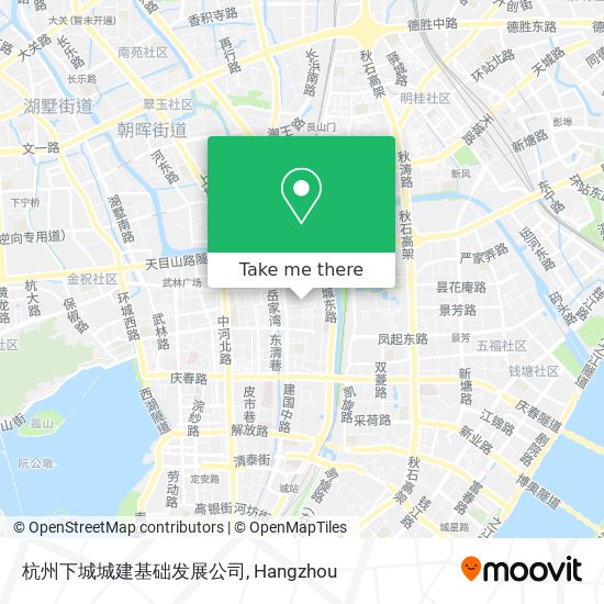 杭州下城城建基础发展公司 map