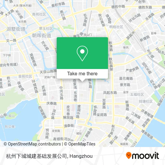 杭州下城城建基础发展公司 map