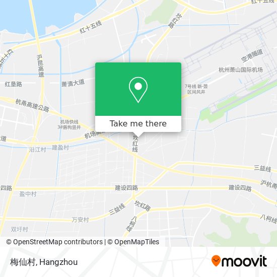 梅仙村 map