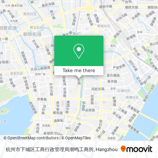 杭州市下城区工商行政管理局潮鸣工商所 map