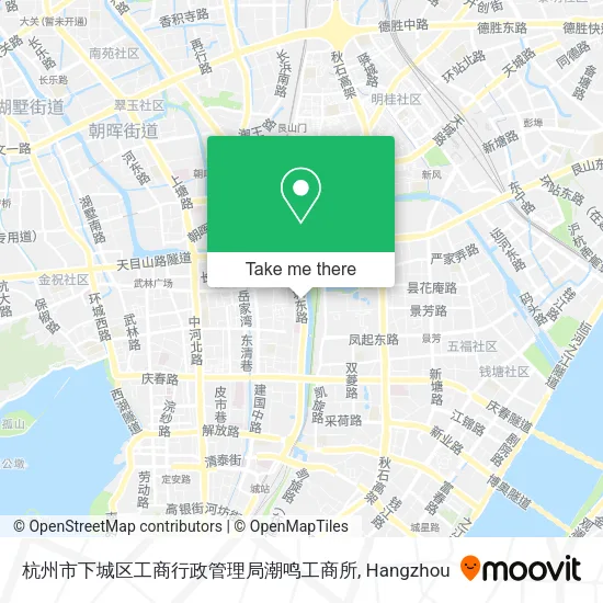 杭州市下城区工商行政管理局潮鸣工商所 map