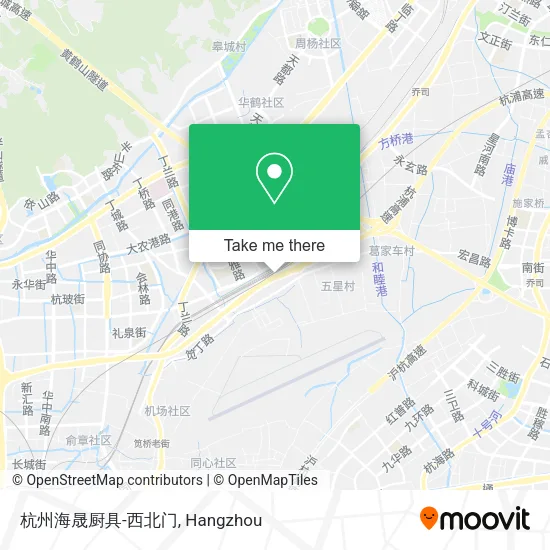 杭州海晟厨具-西北门 map
