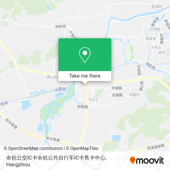 余杭公交IC卡余杭公共自行车IC卡售卡中心 map